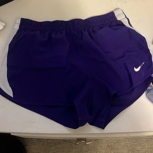 Purple nike shorts